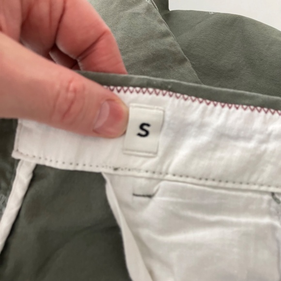 Jack & Jones Flat Front Chinos, Sage colored with sailboat pattern Size S - Picture 10 of 17